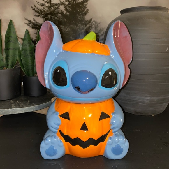 Disney Holiday Disney Lilo Stitch Jackolantern Ceramic Canister
